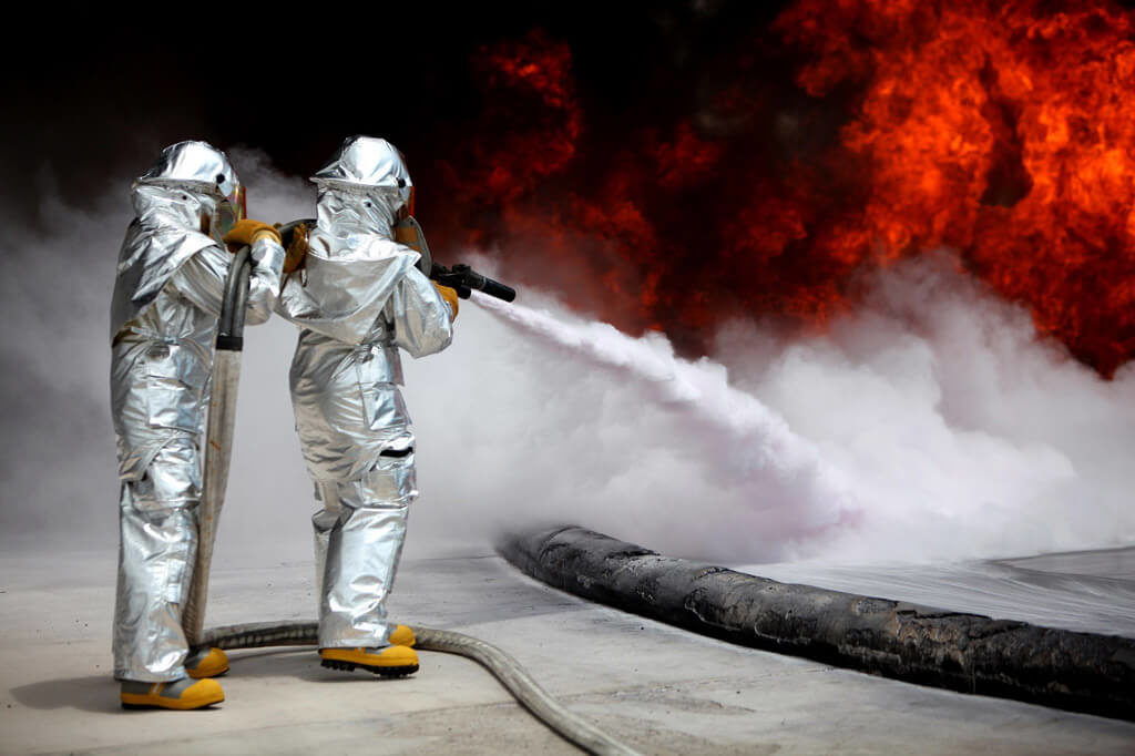 Stock Foto Feuerwehr im Einsatz