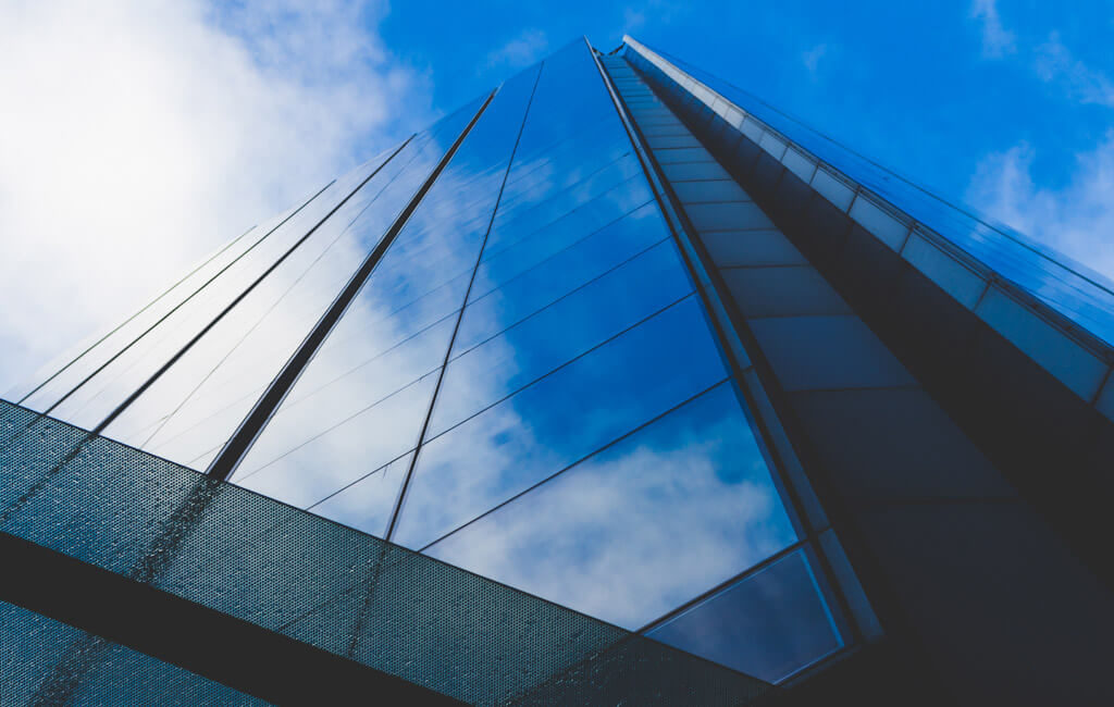 Planung für ein Bürohochhaus-Komplex